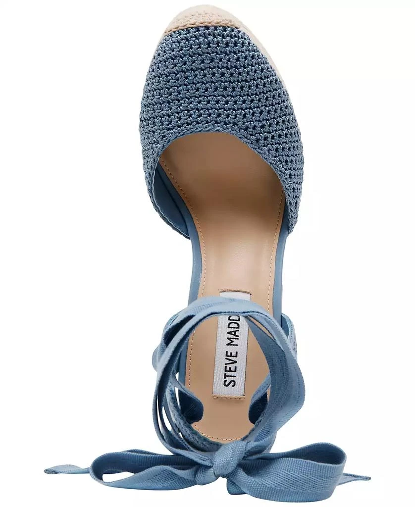Steve Madden Women's Luvly Platform Lace-Up Espadrille Pumps 4