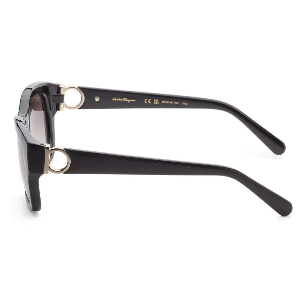 Salvatore Ferragamo Ferragamo Women's Black Rectangular Sunglasses