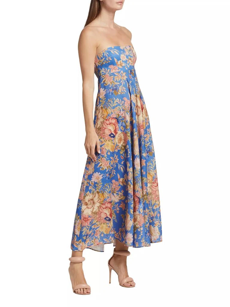 Zimmermann August Strapless Linen Maxi Dress 4