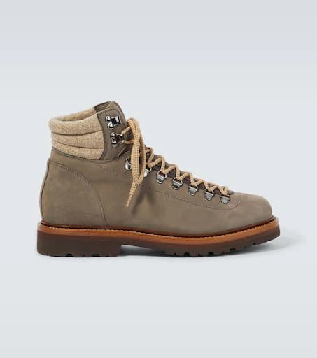 Brunello Cucinelli Brown hiking Leather Lace-Up Ankle Boot size 43.5 Brunello Cucinelli Lace-Up Hiking Boots In Brown - 42% Off  main image 2