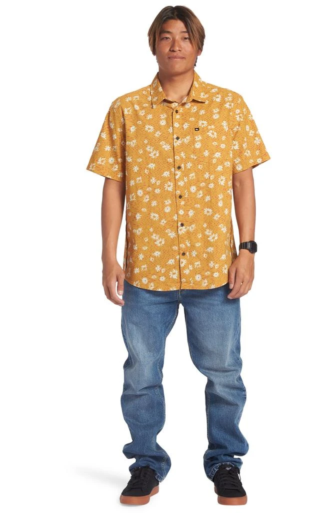 Quiksilver Future Hippie Floral Short Sleeve Button-Up Shirt 7