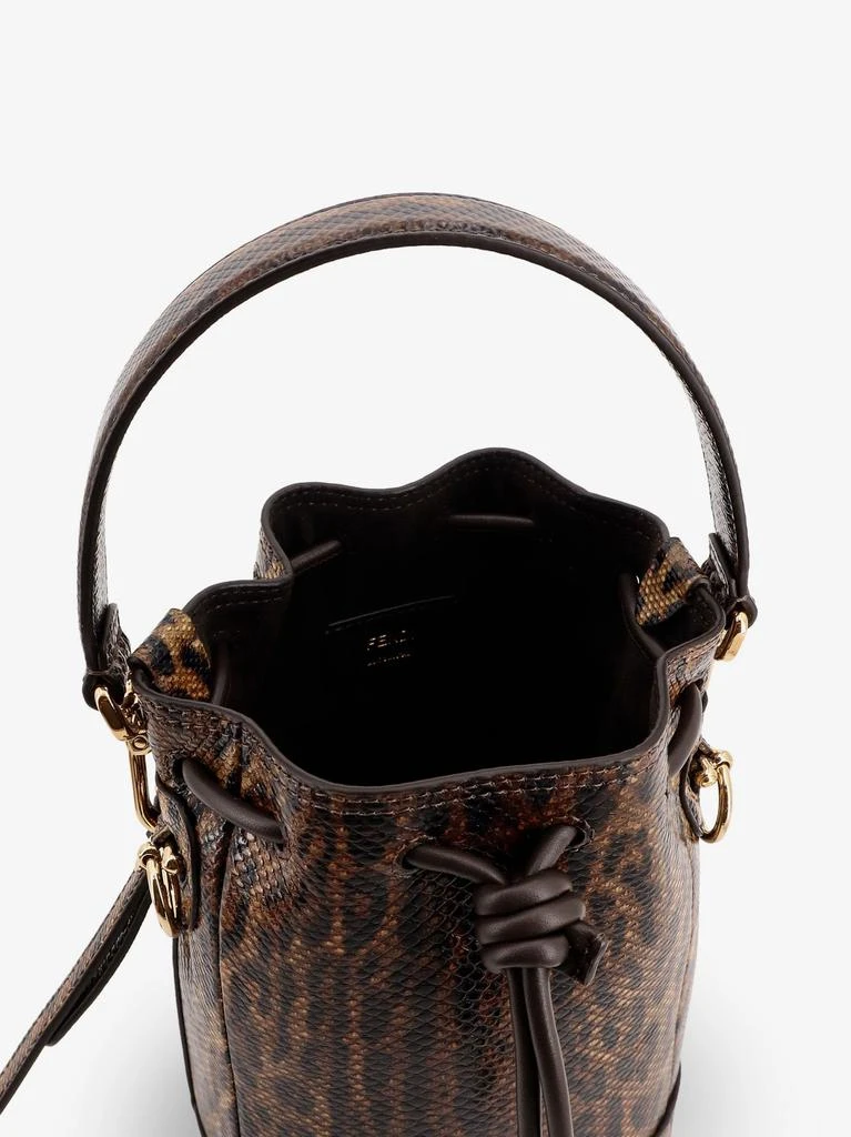 Fendi Mini Mon Tresor bucket bag with Fendi Leo motif 5