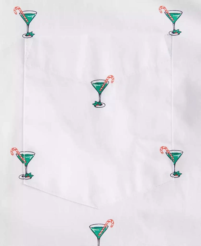 Club Room Men's Cotton Poplin Printed Short-Sleeve Shirt, Exclusively at Macy's 3