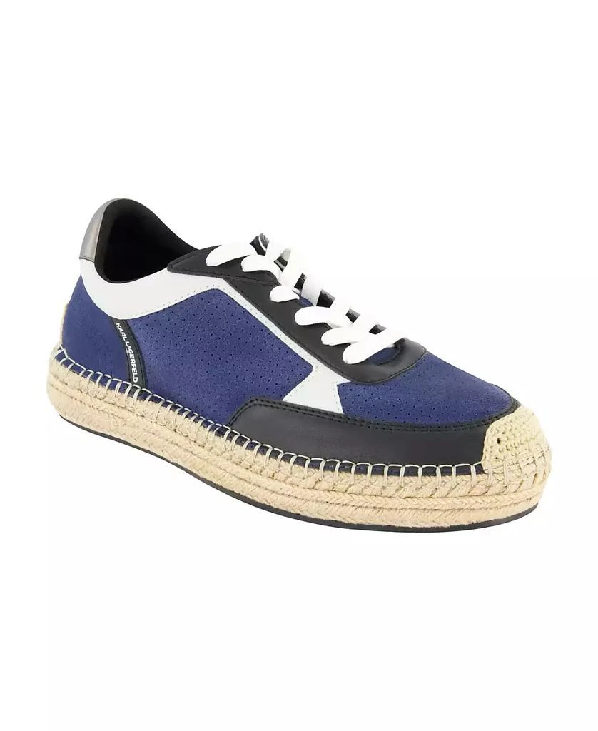 Karl Lagerfeld Paris Men's Lace Up Espadrille Chunky Sole Sneakers 1