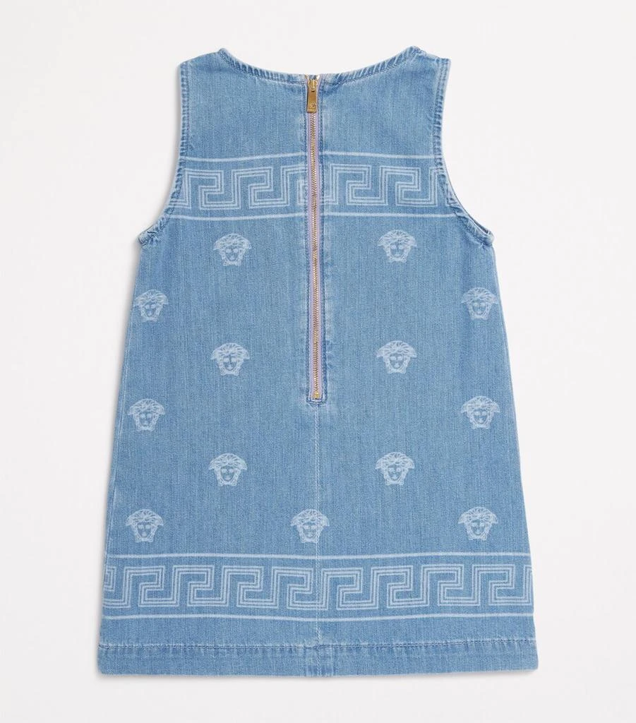 Versace Little Girl's & Girl's Denim Medusa Bandana Dress - Light Blue - Size 6