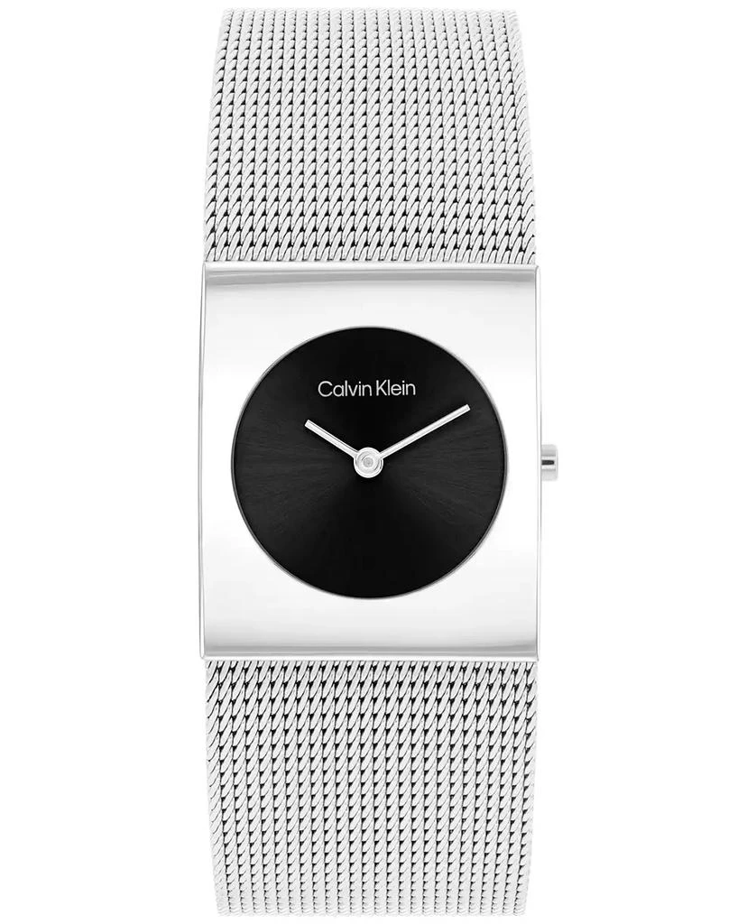 Calvin Klein Women's Pulse Silver Stainless Steel Mesh Watch 26.40mm 1