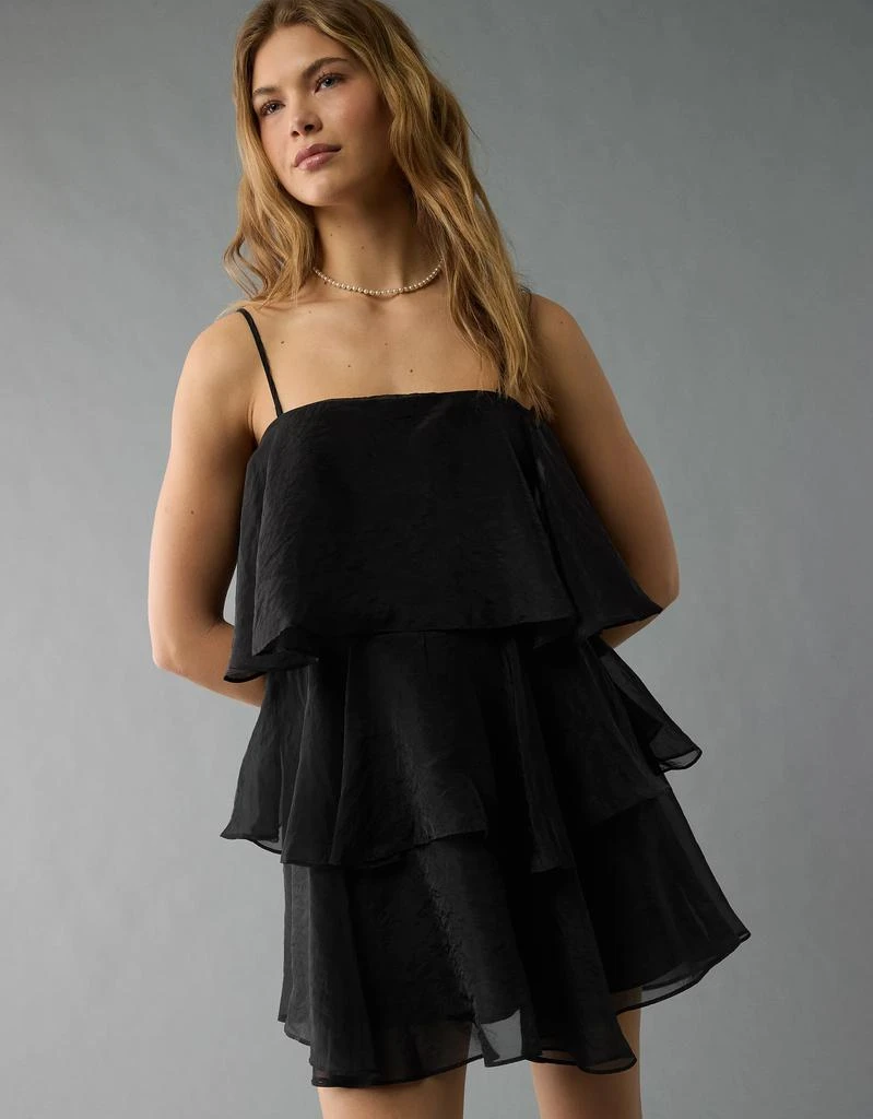 AE AE Strapless Ruffle Tiered Mini Dress 6