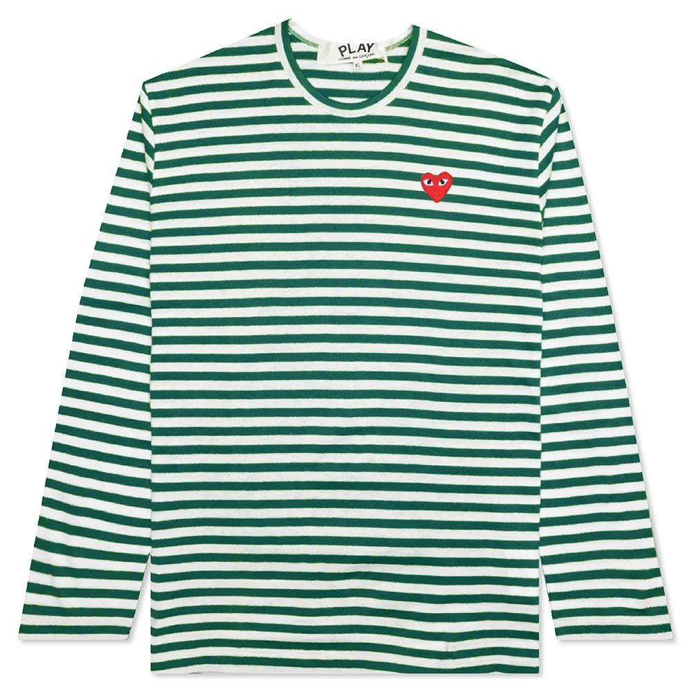 Comme des Garcons Comme des Garçons Play Striped Crewneck T-Shirt 1