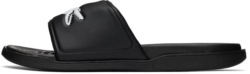Lacoste Black Croco Dualiste Slides 3