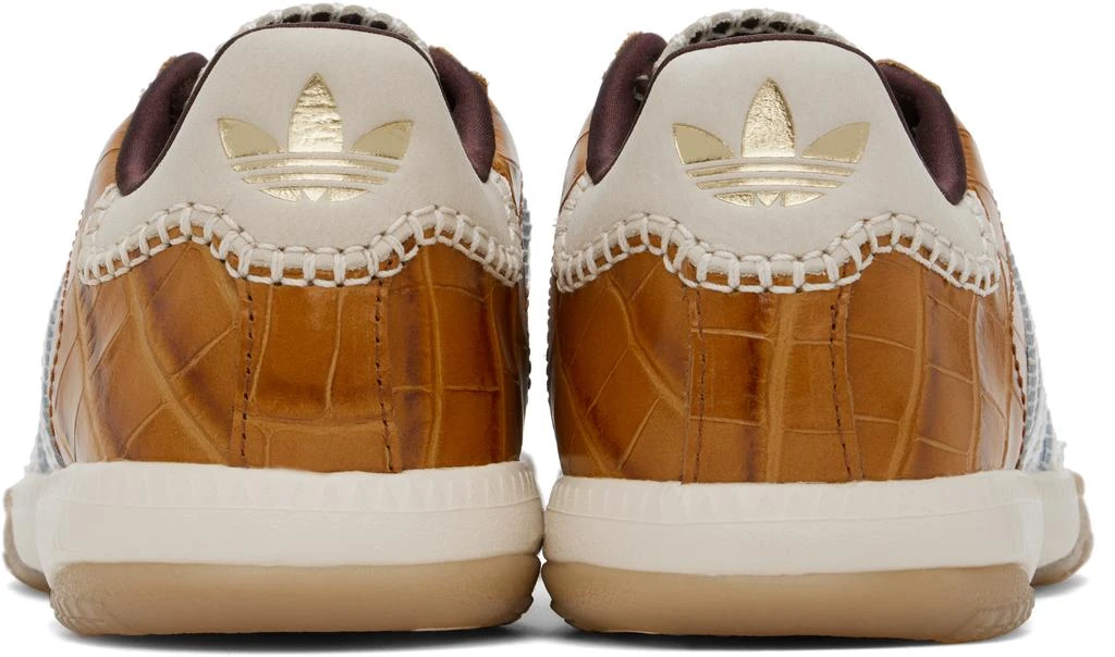 WALES BONNER Silver & Brown adidas Originals Edition MN Samba Sneakers 2