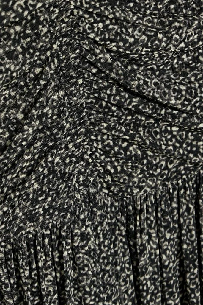 Isabel Marant Jenny pleated printed stretch-jersey midi dress 4