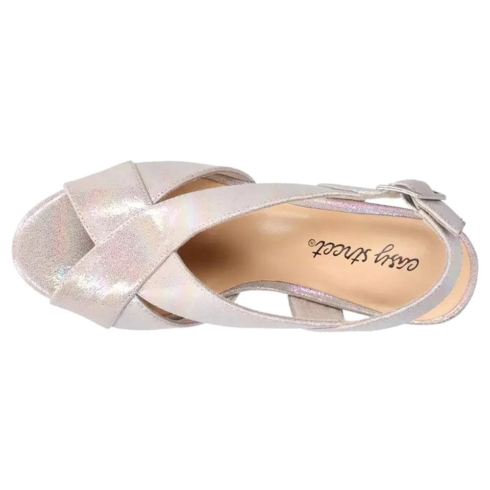 Easy Street Christy Metallic Slingback Sandals 4