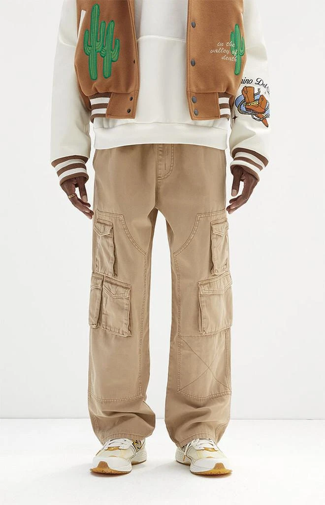 PacSun Tan Baggy Carpenter Cargo Pants 1