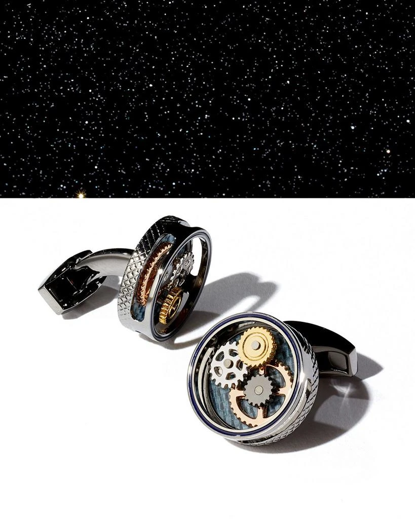 Tateossian Gear Carbon Cufflinks 2