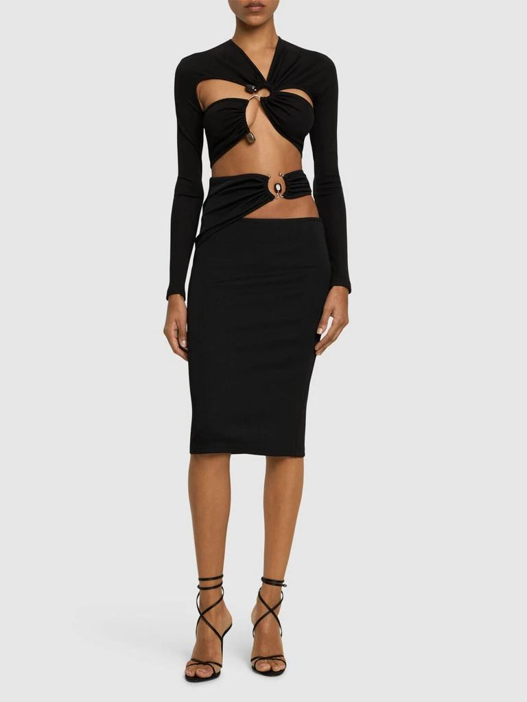 Christopher Esber Orbit Ring Midi Skirt 1