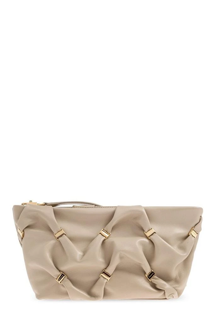 Salvatore Ferragamo Ferragamo Gancini Detailed Gathered Shoulder Bag 2
