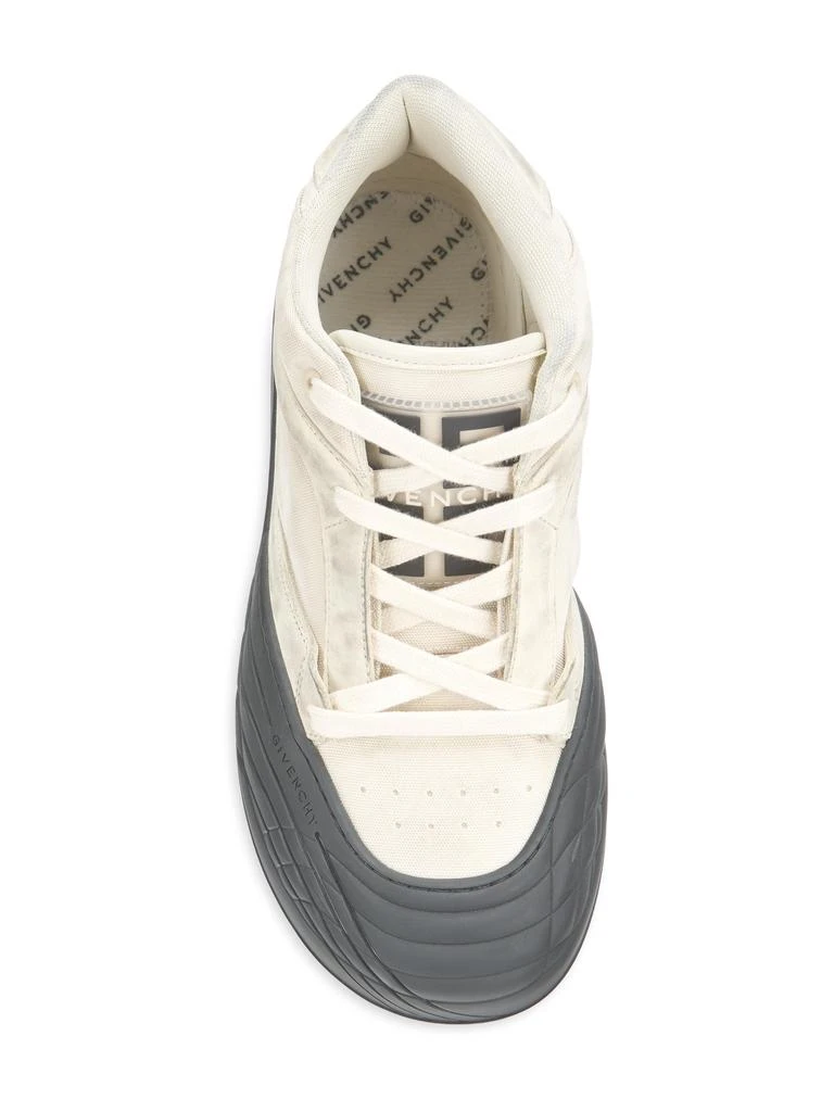 Givenchy Paneled Leather Mid-Top Sneakers 5