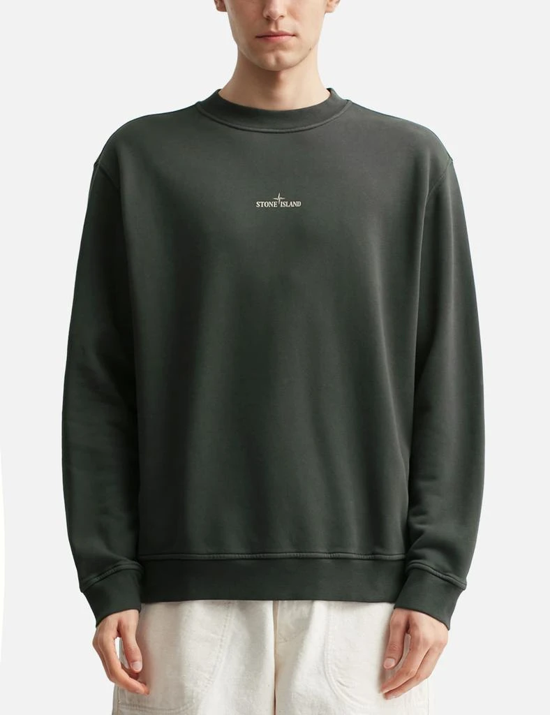 Stone Island Cotton Fleece 
Industrial Four
 Print Sweatshirt 3