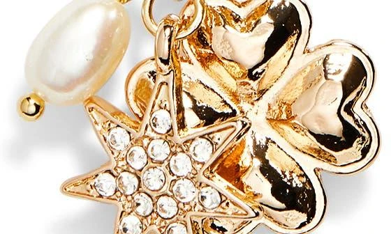 Cara Faux Pearl Charm Necklace 3