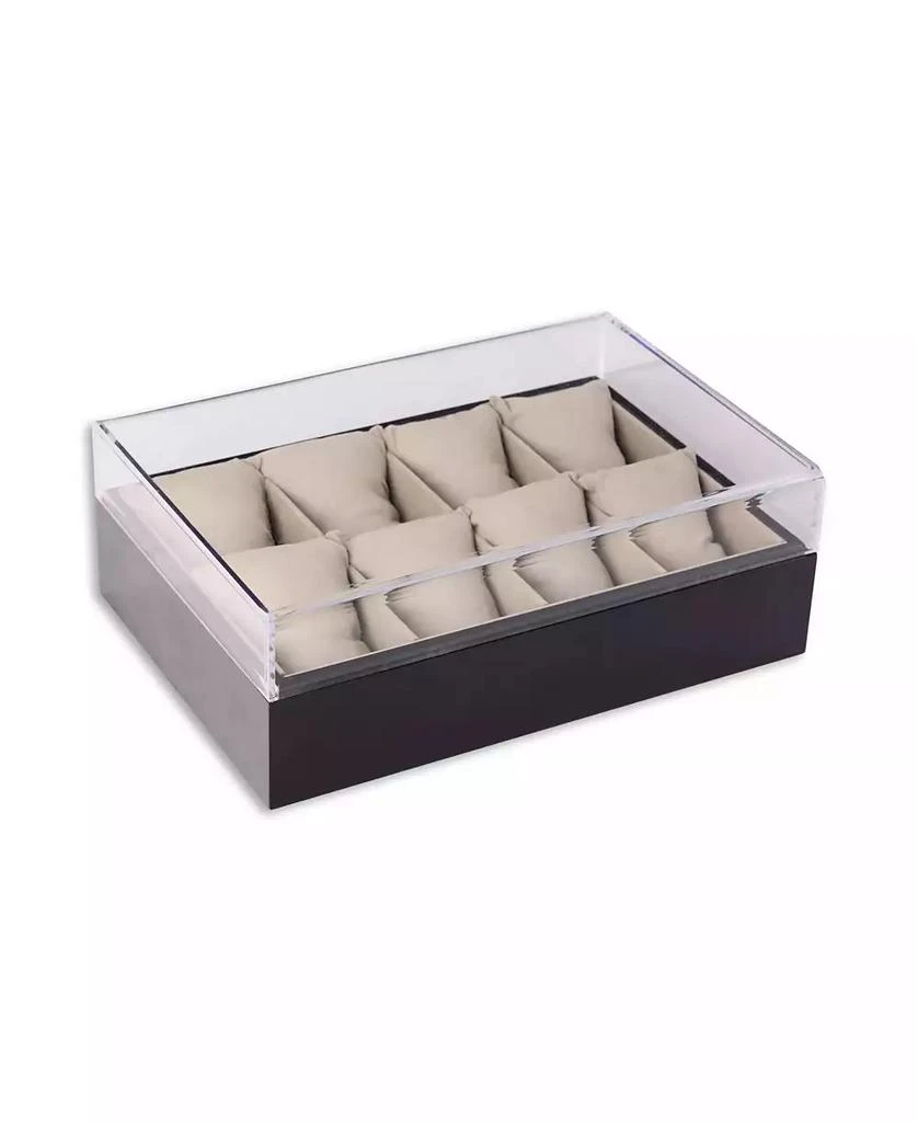 Bey-Berk Wood and Acrylic Eight Watch Box 4