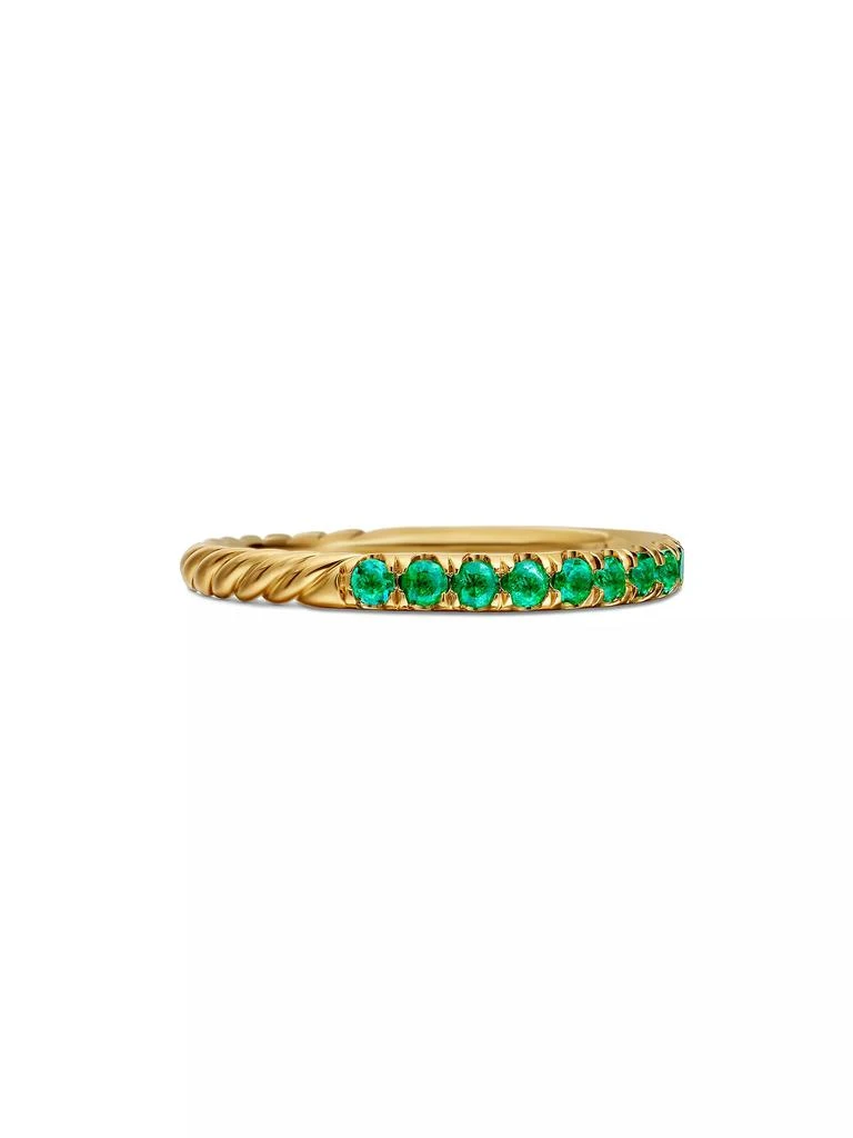 David Yurman Cable Collectibles Stack Ring in 18K Yellow Gold 1