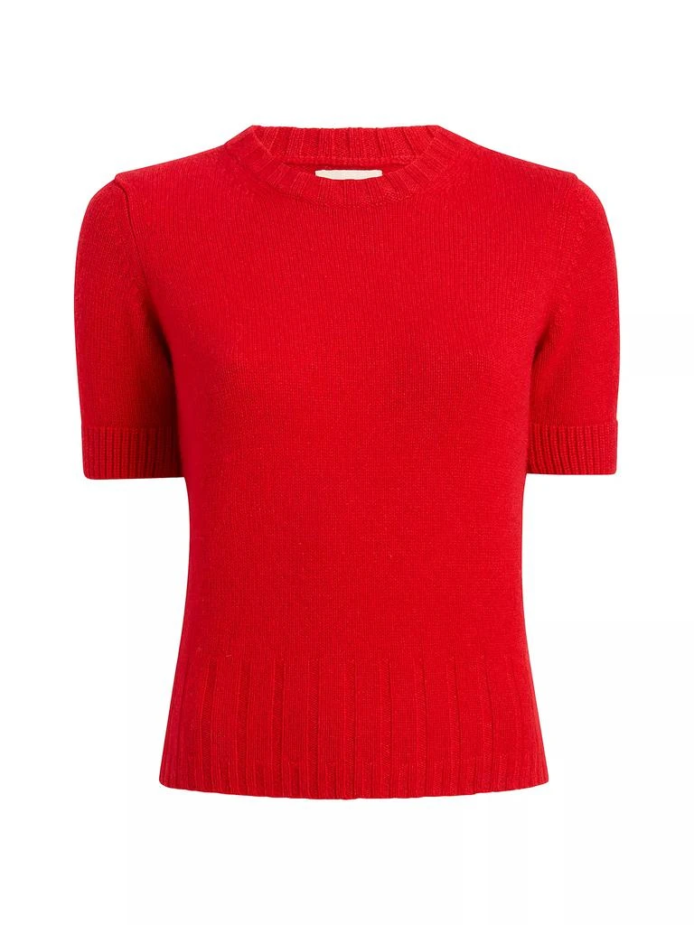 Khaite Luphia Short-Sleeve Sweater 1