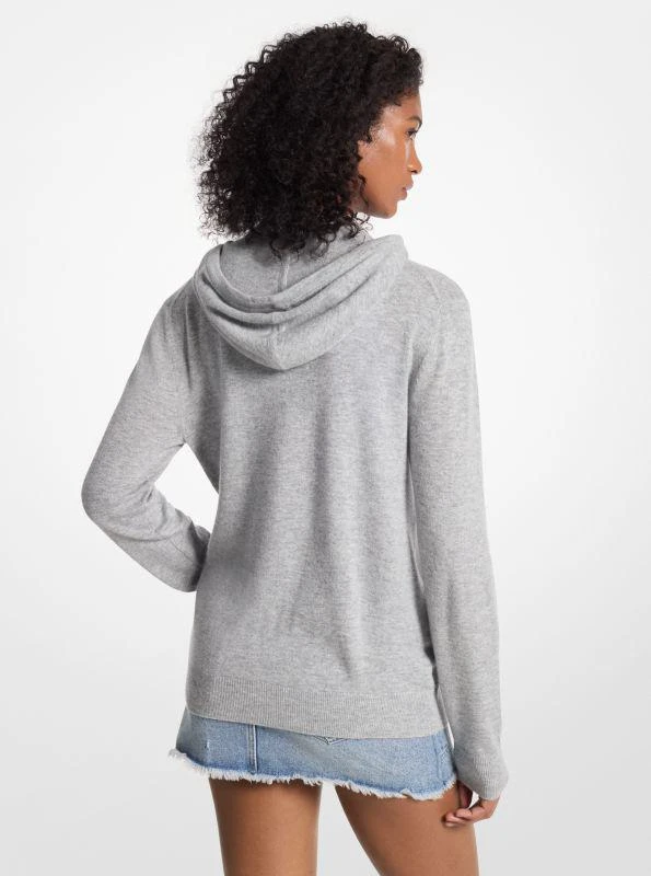 Michael Kors Wool and Cashmere Blend Zip-Up Hoodie 3
