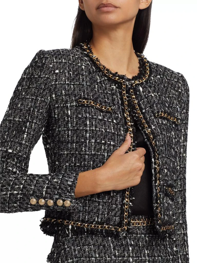Generation Love Serena Chain-Embellished Tweed Blazer 6