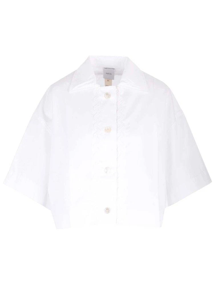 Patou Patou Short-Sleeved Cropped Shirt 1