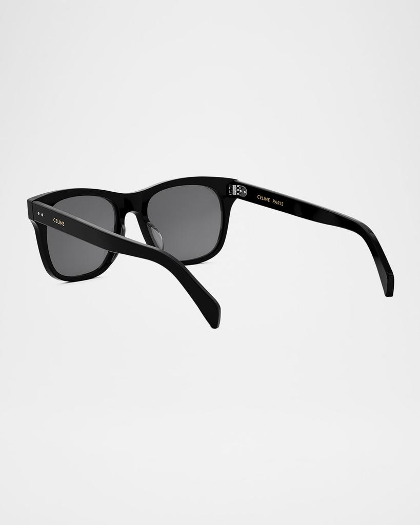 Celine Men's Celine Thin Acetate Square Sunglasses