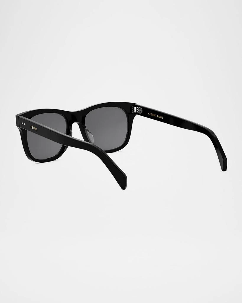 Celine Men's Celine Thin Acetate Square Sunglasses 2