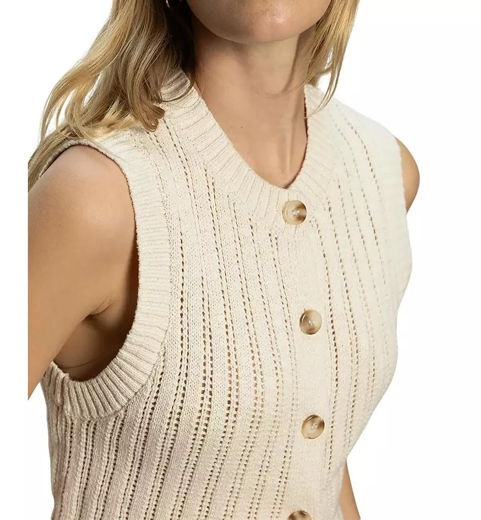 Sanctuary Women's Cotton Pointelle Vest 5