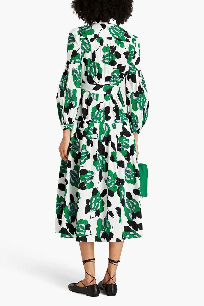 DIANE VON FURSTENBERG Lux floral-print stretch-cotton poplin midi shirt dress 3