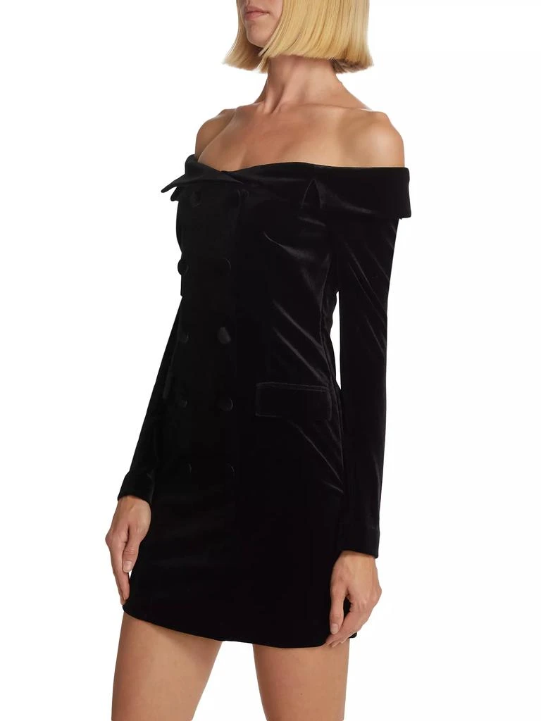 L'Agence Micaela Off-The-Shoulder Blazer Dress 4