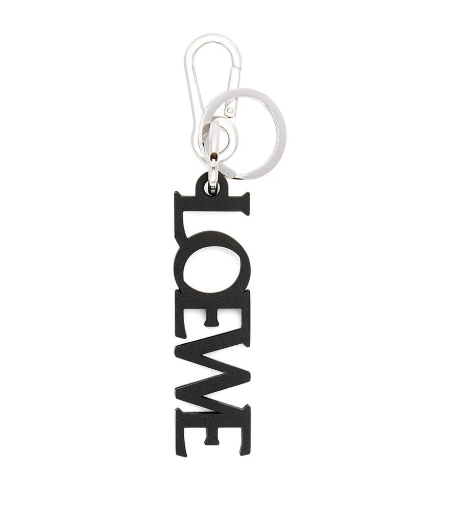 Loewe Leather Logo Keychain 1
