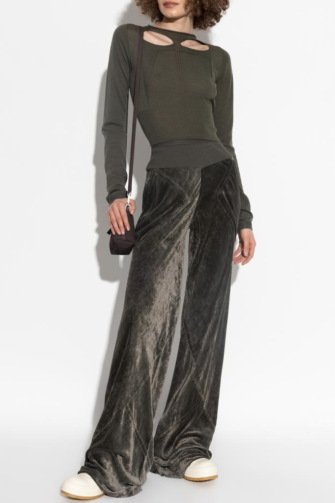 Rick Owens Velvet wide-leg trousers