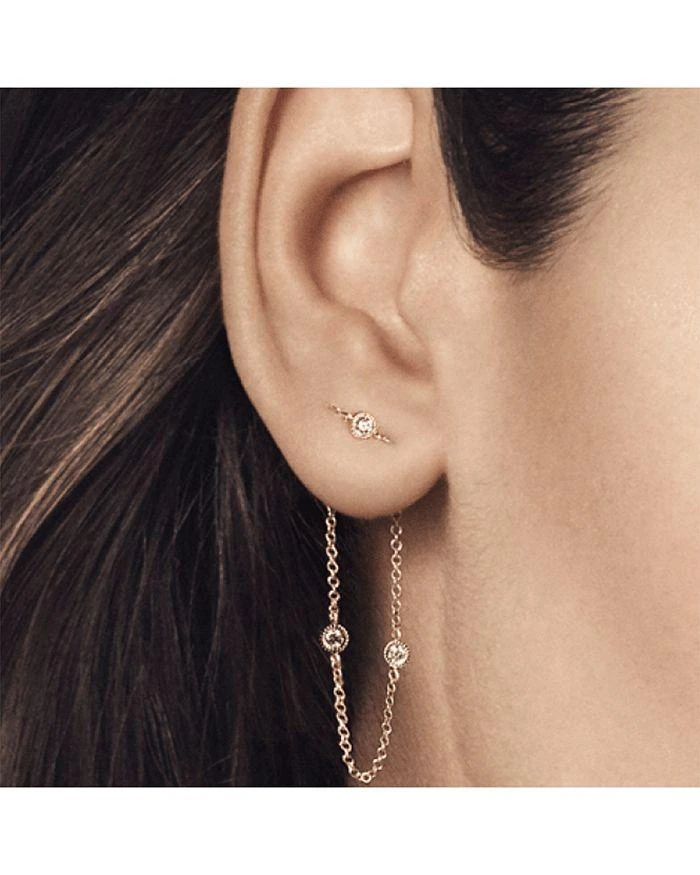Maria Tash 18K Yellow Gold Diamond Chain Connecting Charm Chain 2