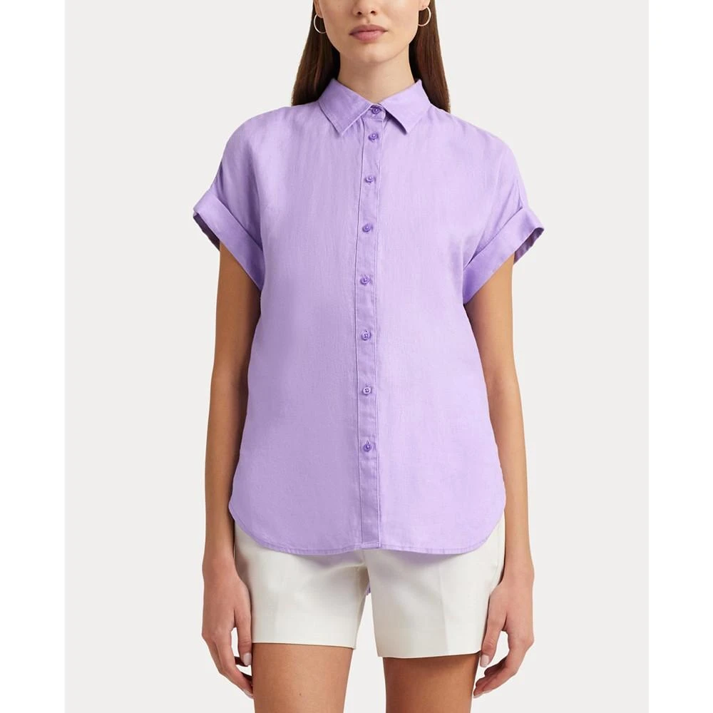 Lauren Ralph Lauren Dolman-Sleeve Linen Shirt 3