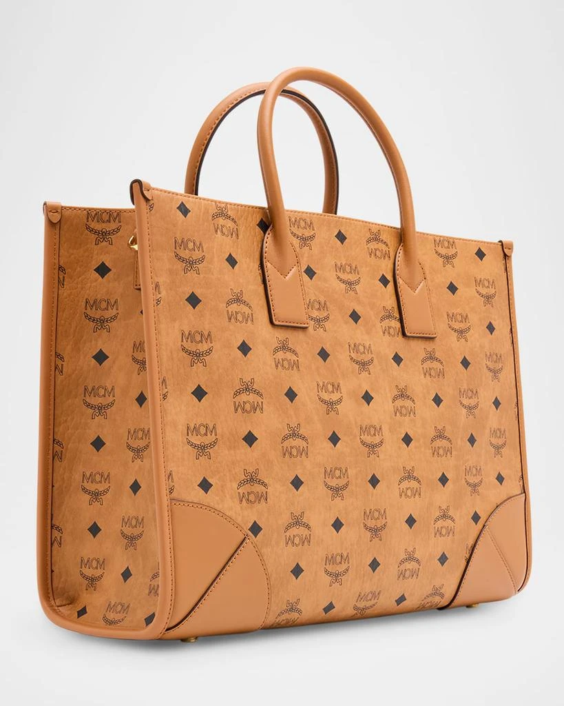 MCM Munchen Large Visetos Tote Bag 3
