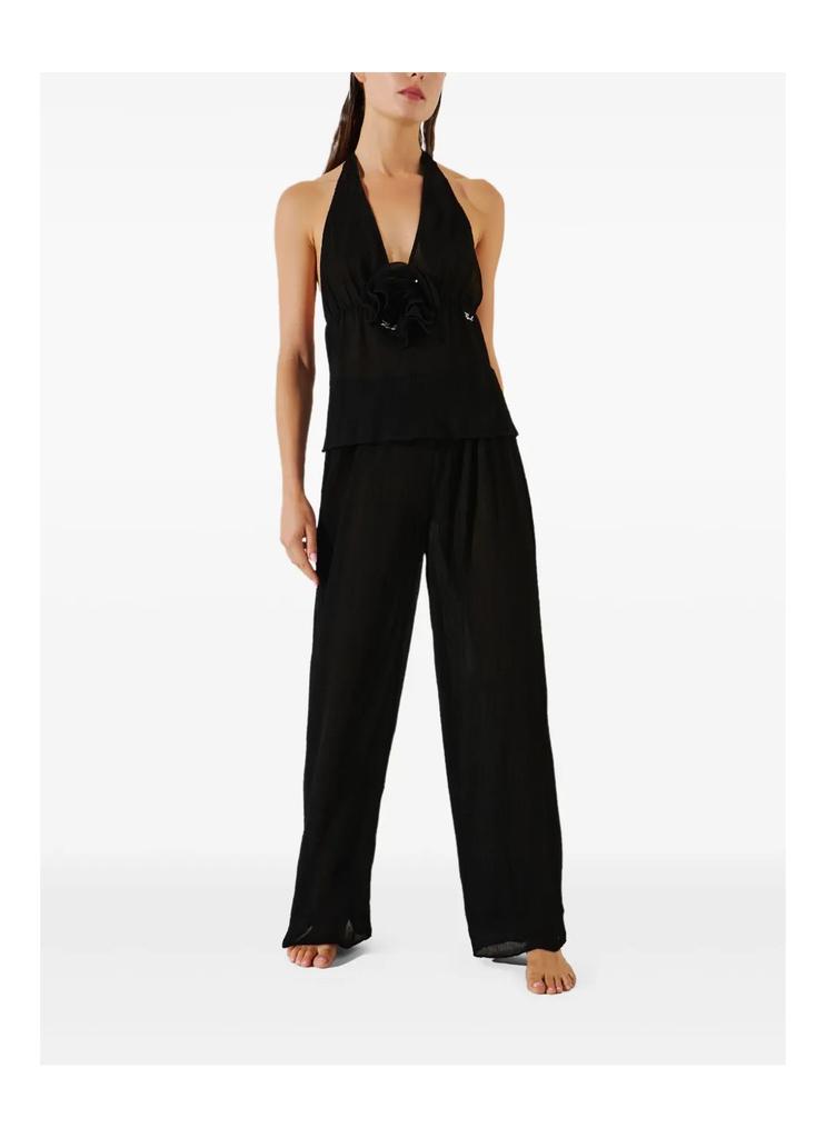 Karl Lagerfeld Paris Karl Dna Plisse Halter Top