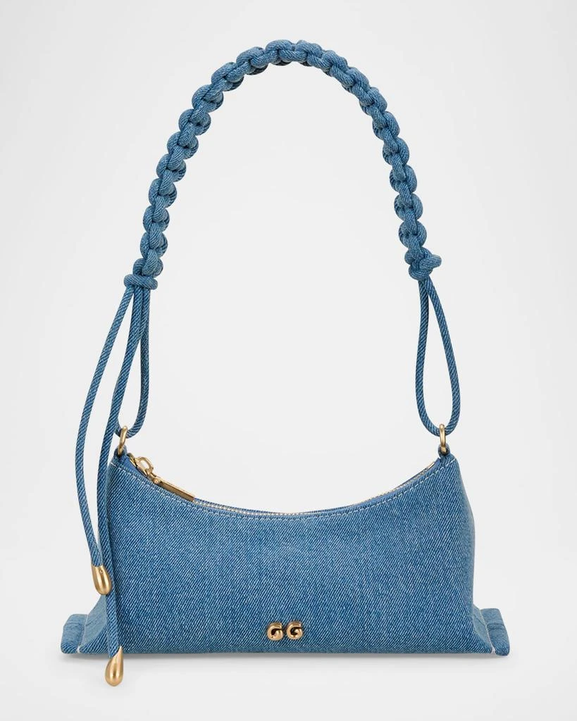 Cult Gaia Osa Braided Denim Shoulder Bag 1