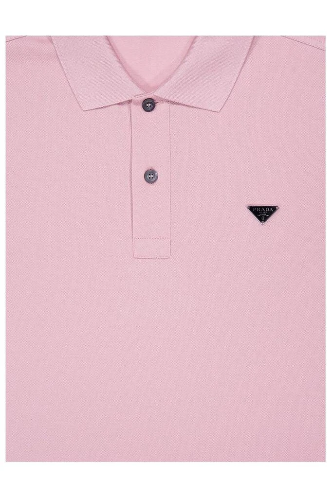 Prada Prada Triangle-Logo Short-Sleeved Polo Shirt 3