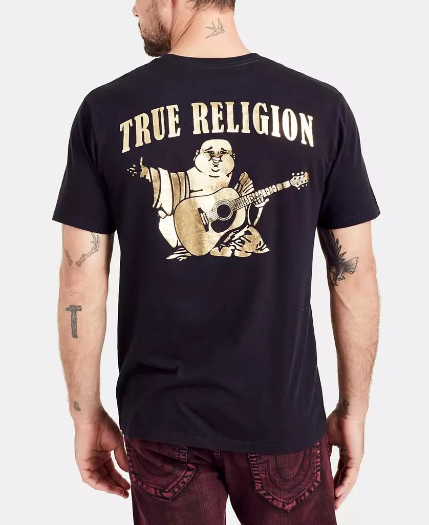 True Religion Men's Gold Buddha Graphic T-Shirt 1