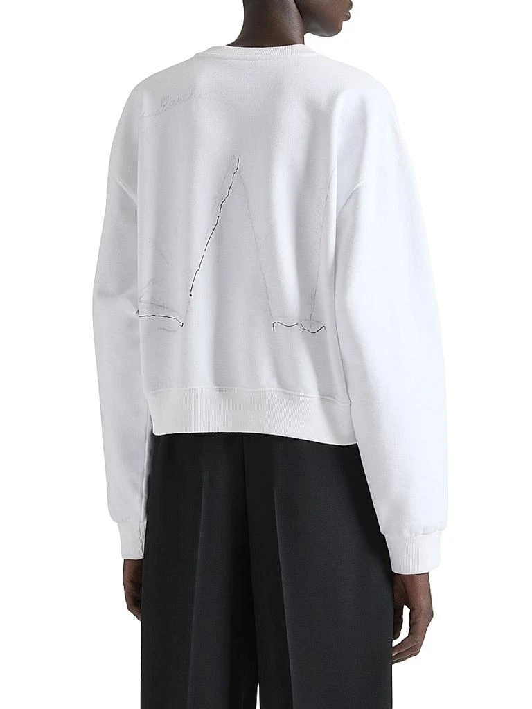 Givenchy Sweatshirt in Fleece with Trompe L
ſil Pattern 4