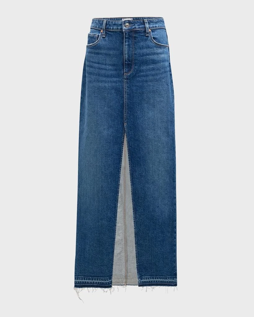 Paige Angela Denim Maxi Skirt 1