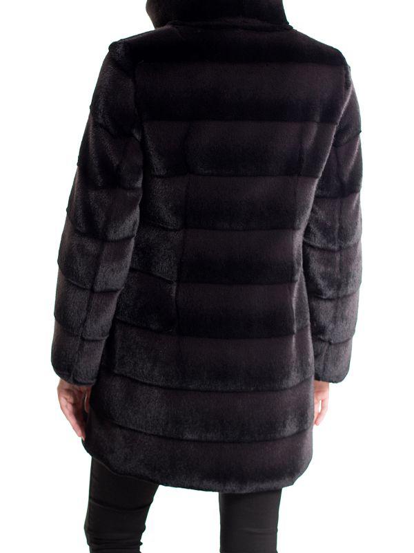 BELLE FARE Quilted Faux Fur Jacket