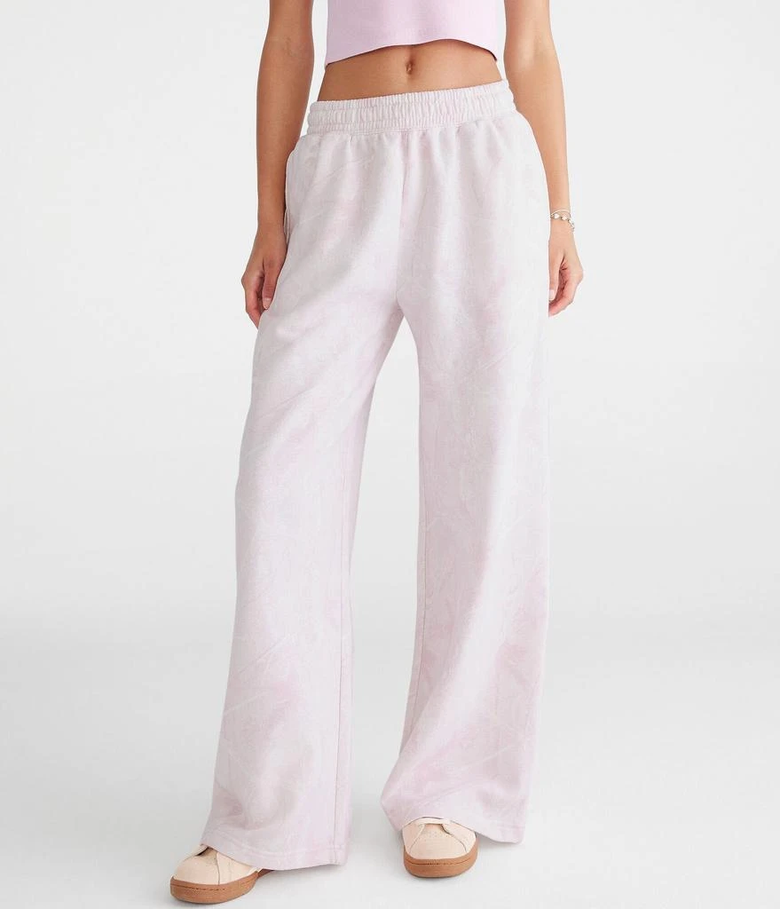 Aeropostale Forest Camo High-Rise Wide Leg Sweatpants 1