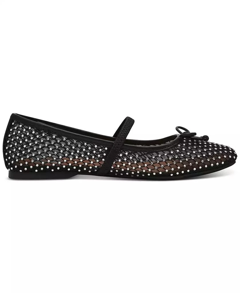 DV Dolce Vita Women's Maleeya Rhinestone Mesh Bow Ballet Flats 8
