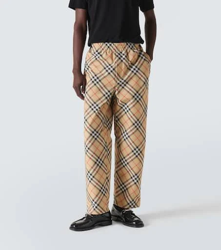 Burberry Checked track pants 3