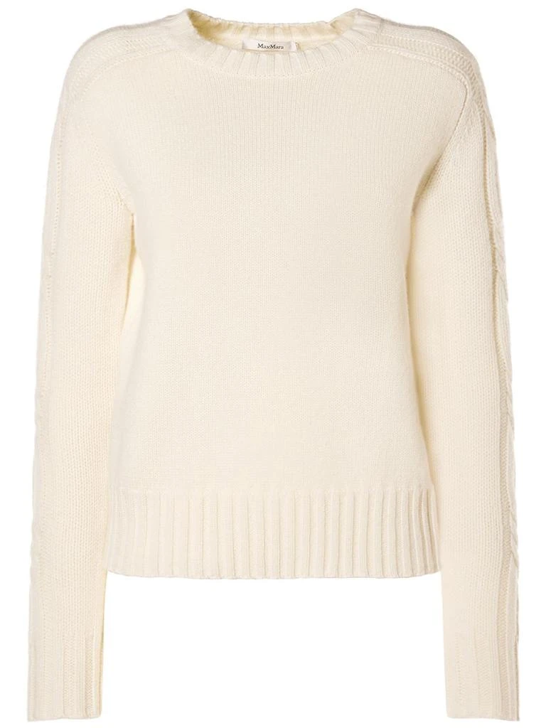 Max Mara Berlina Cashmere Side Braid Sweater 1